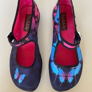 Hot chocolate design Mary Jane flats